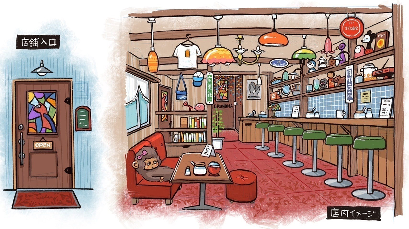 みのり台テイクアウトの窓の完成内装イメージ